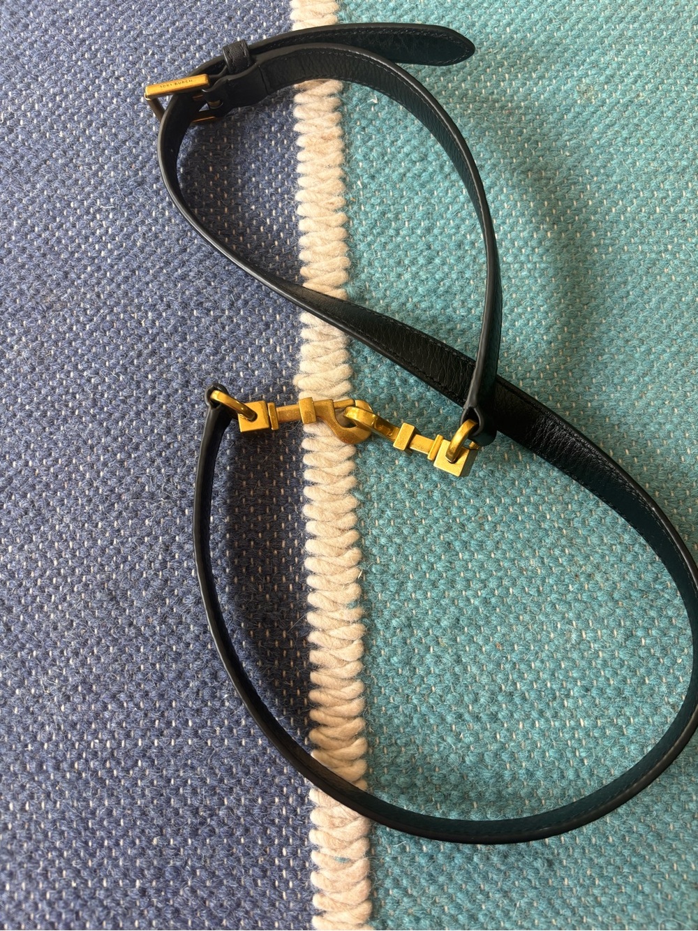 Tory Burch Black Leather Replacement Purse Strap - Picture 5 of 5